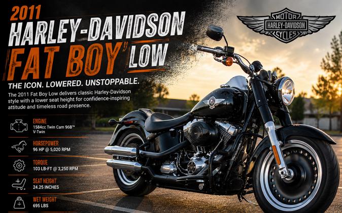 2011 HARLEY-DAVIDSON FLSTFB FAT BOY LOW - F041830
