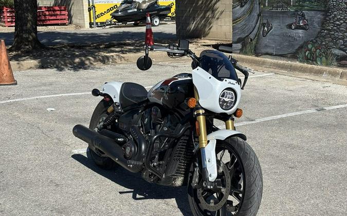 2025 Indian 101 Scout Ghost White Metallic With Graphics