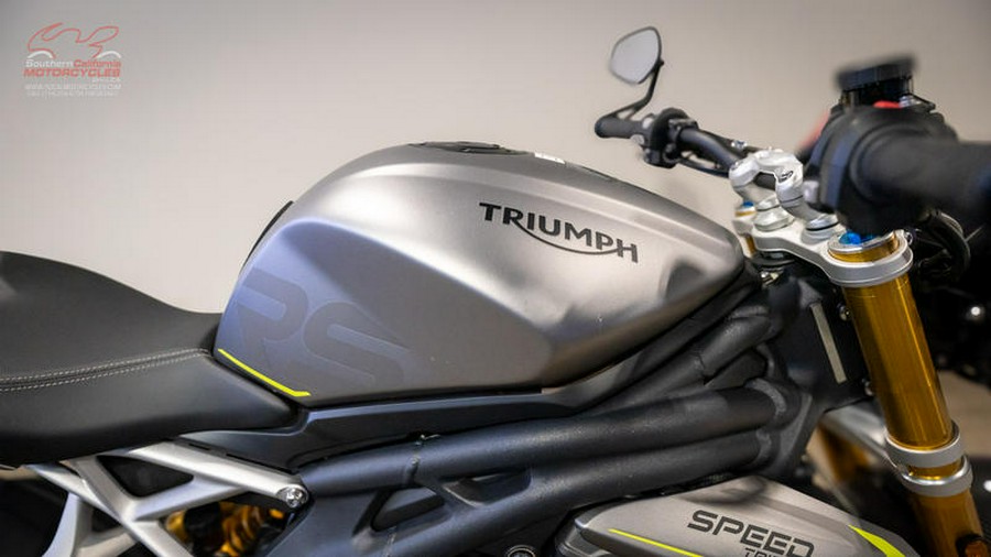 2022 Triumph Speed Triple 1200 RS Matte Silver Ice