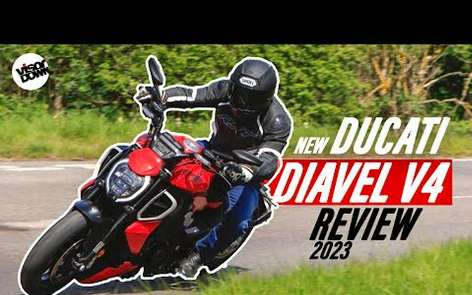 Ducati Diavel V4 Review 2023 | Italian power cruiser ridden on UK roads | Visordown