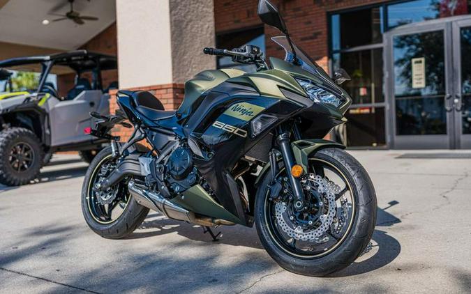 2024 Kawasaki Ninja® 650 ABS Metallic Covert Green/Metallic Spark Black