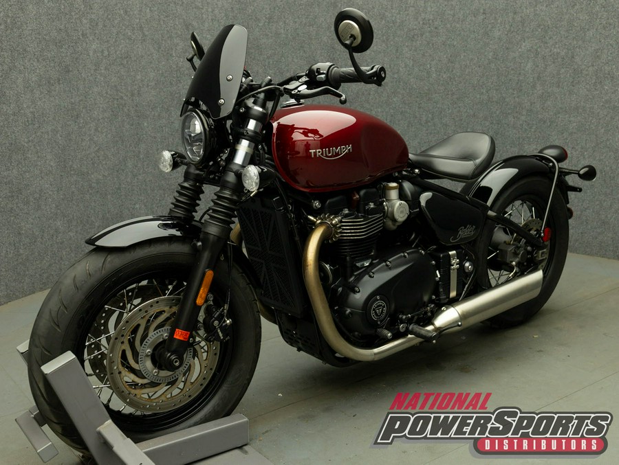 2022 TRIUMPH BONNEVILLE BOBBER W/ABS