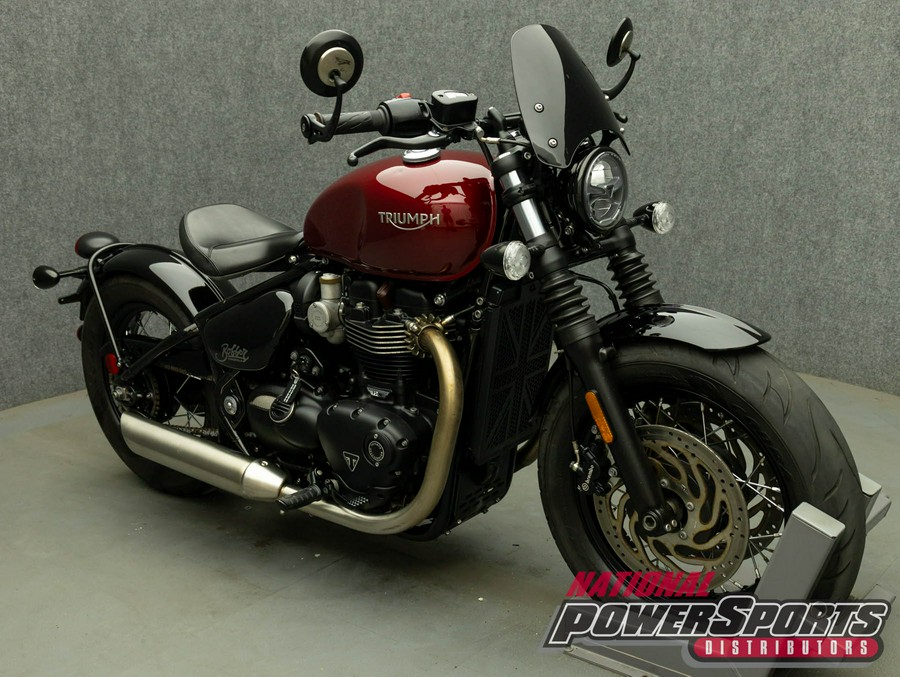 2022 TRIUMPH BONNEVILLE BOBBER W/ABS