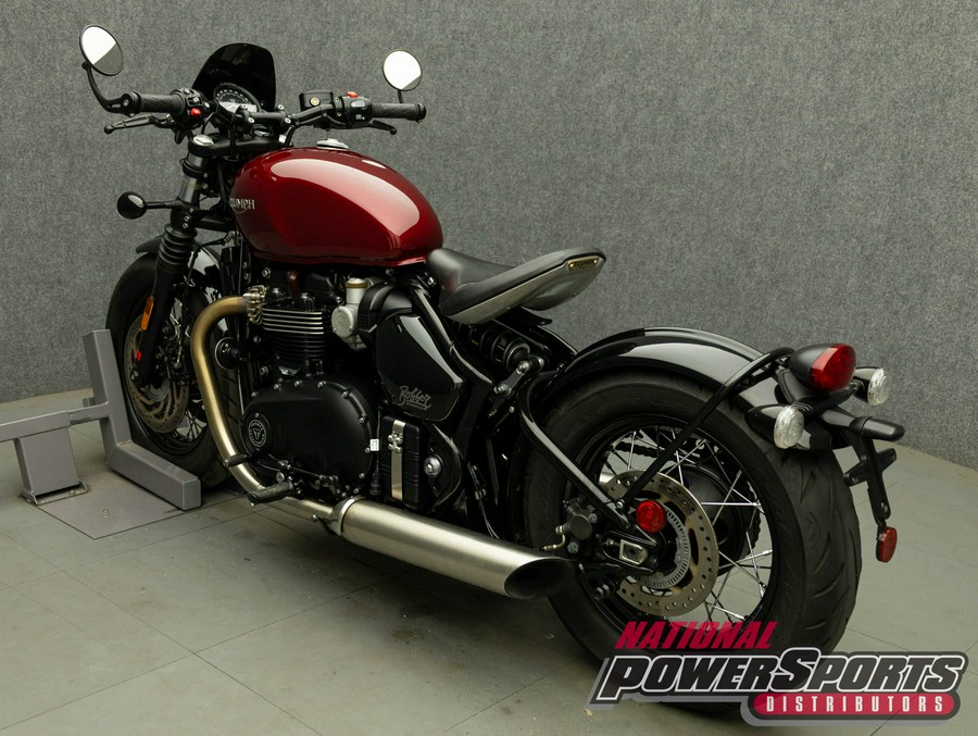 2022 TRIUMPH BONNEVILLE BOBBER W/ABS