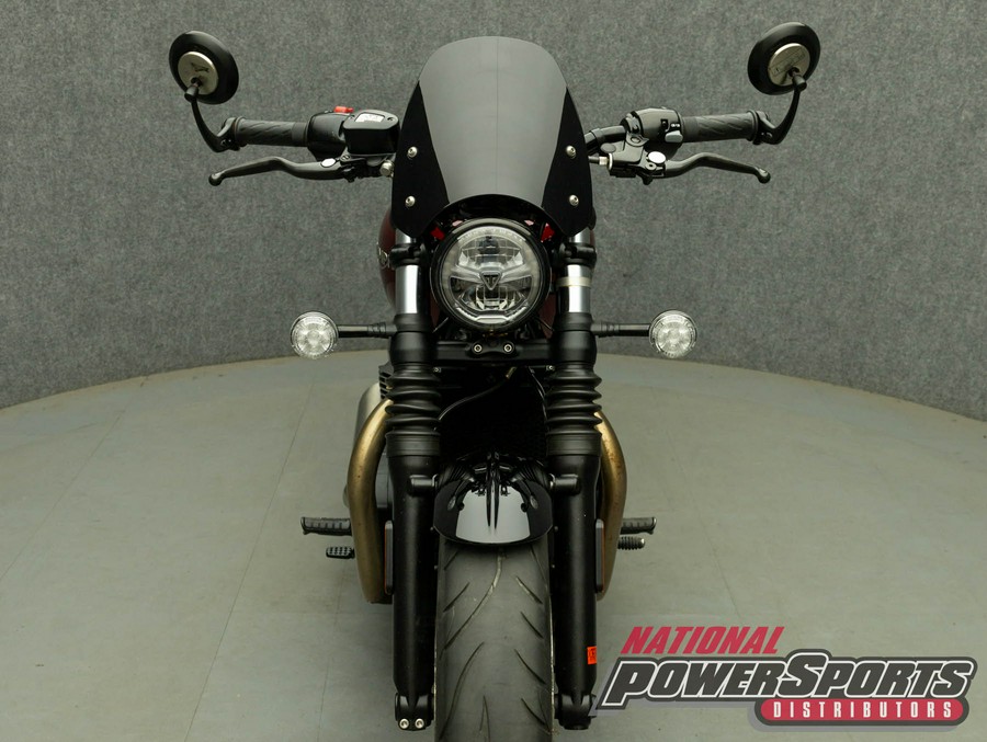 2022 TRIUMPH BONNEVILLE BOBBER W/ABS