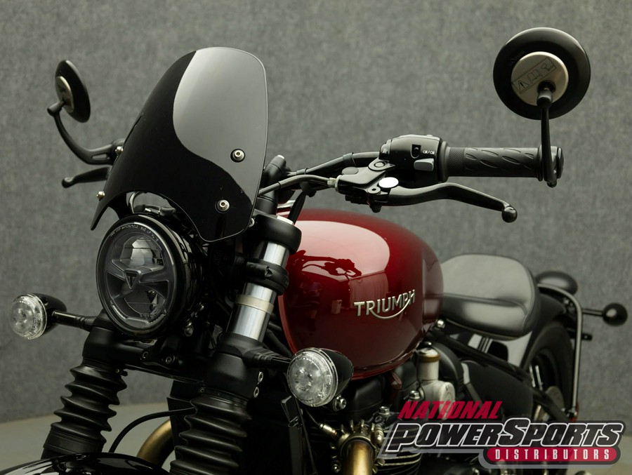 2022 TRIUMPH BONNEVILLE BOBBER W/ABS