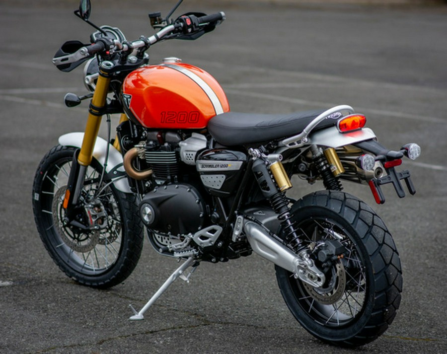 2024 Triumph Scrambler 1200 XE Baja Orange / Phantom Black