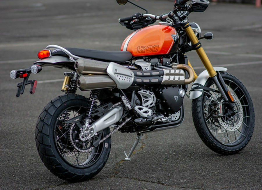 2024 Triumph Scrambler 1200 XE Baja Orange / Phantom Black