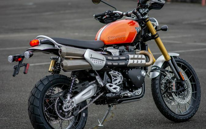 2024 Triumph Scrambler 1200 XE Baja Orange / Phantom Black