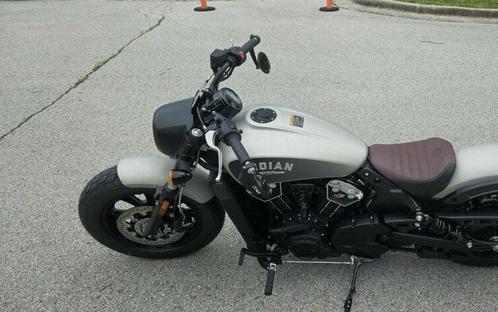 2024 Indian Motorcycle® Scout® Bobber ABS Silver Quartz Smoke