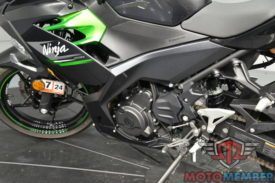 2023 Kawasaki Ninja® 400 Matrix Camo Gray/Metallic Matte Carbon Gray