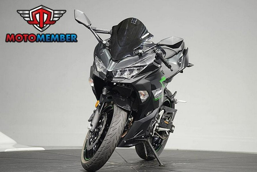 2023 Kawasaki Ninja® 400 Matrix Camo Gray/Metallic Matte Carbon Gray