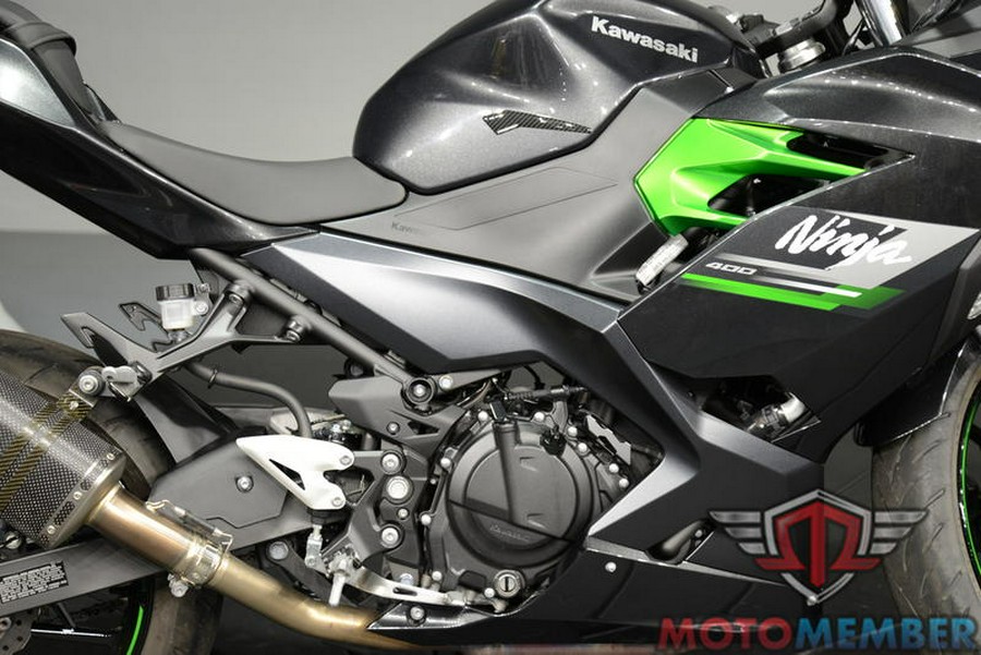 2023 Kawasaki Ninja® 400 Matrix Camo Gray/Metallic Matte Carbon Gray