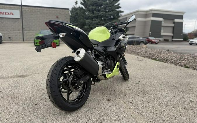 2026 Kawasaki Ninja 500 ABS Metallic Yellowish GreenEbony