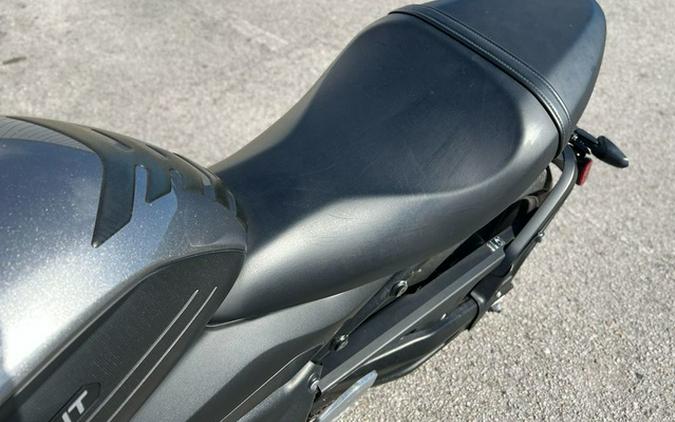 2022 Triumph Trident 660 Matt Jet Black and Silver Ice 660