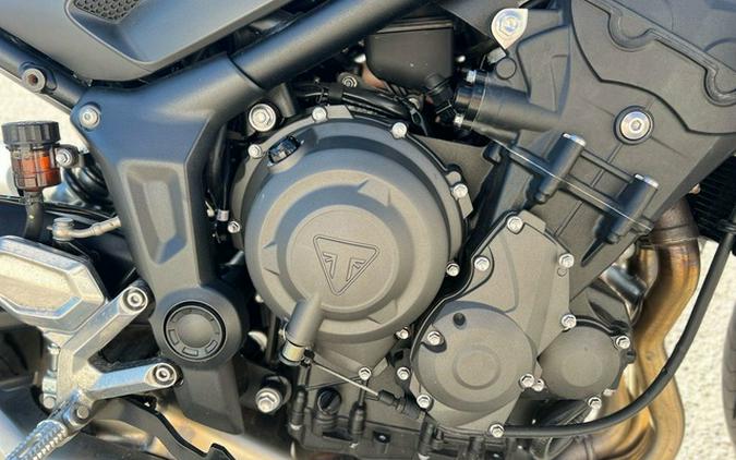 2022 Triumph Trident 660 Matt Jet Black and Silver Ice 660