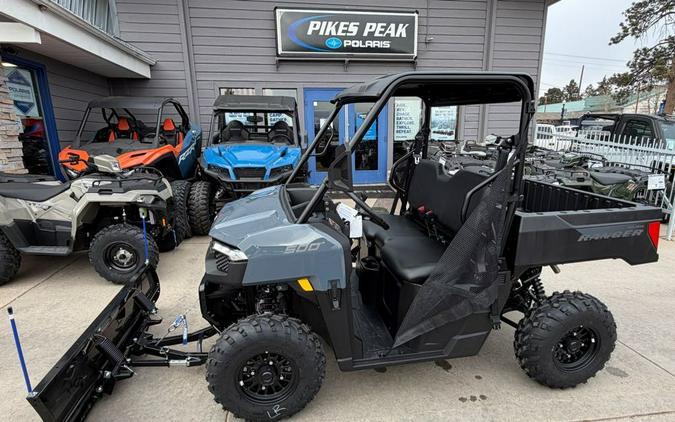 2026 Polaris RANGER 500 STEALTH GRAY with PLOW