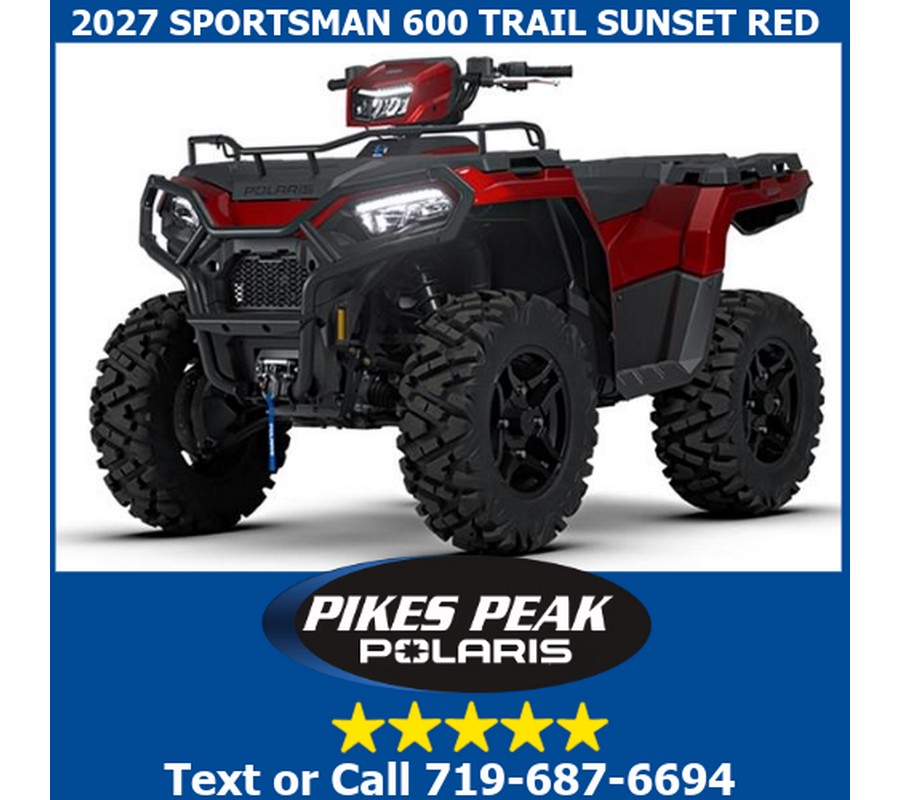 2027 Polaris SPORTSMAN 600 TRAIL SUNSET RED