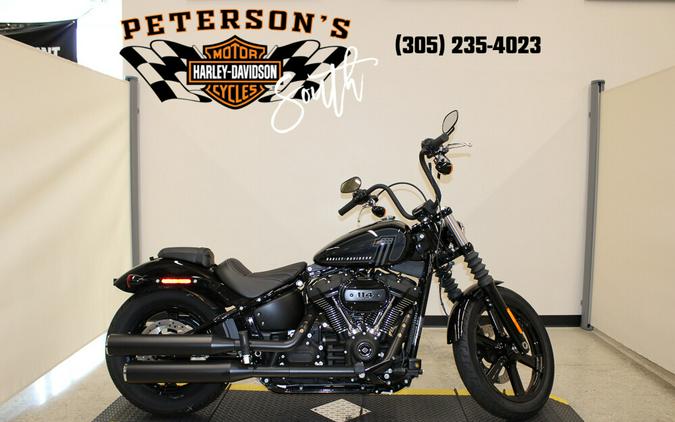 New 2024 Harley-Davidson Street Bob 114 Cruiser FXBBS Motorcycle For Sale In Miami, Florida