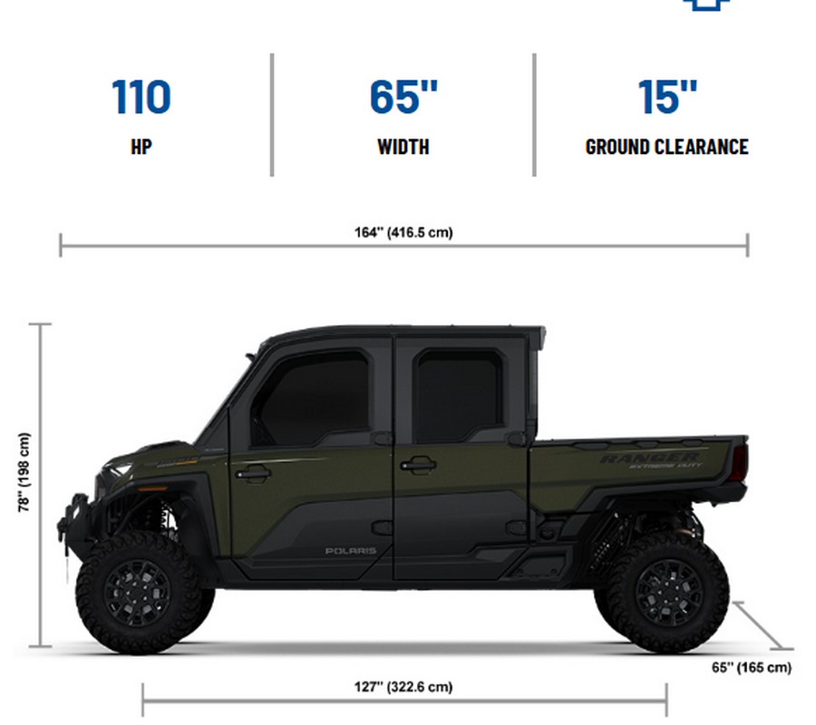 2026 Polaris RANGER CREW XD 1500 NORTHSTAR MOUNTAINEER EDITION TREELINE GREEN