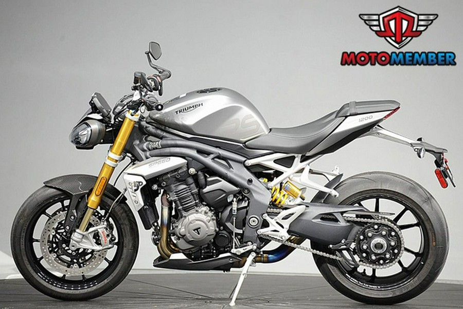 2022 Triumph Speed Triple 1200 RS Matte Silver Ice