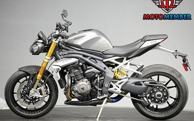 2022 Triumph Speed Triple 1200 RS Matte Silver Ice