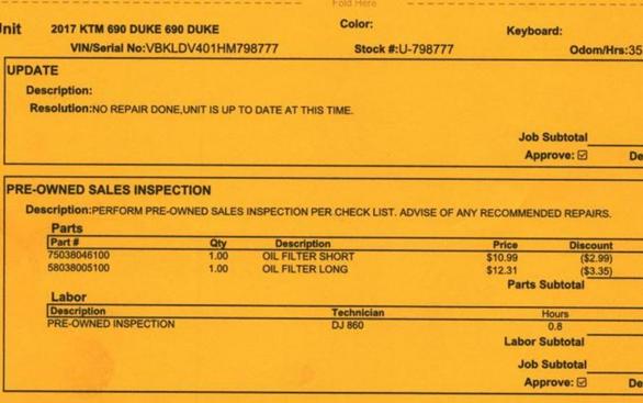2017 KTM 690 Duke