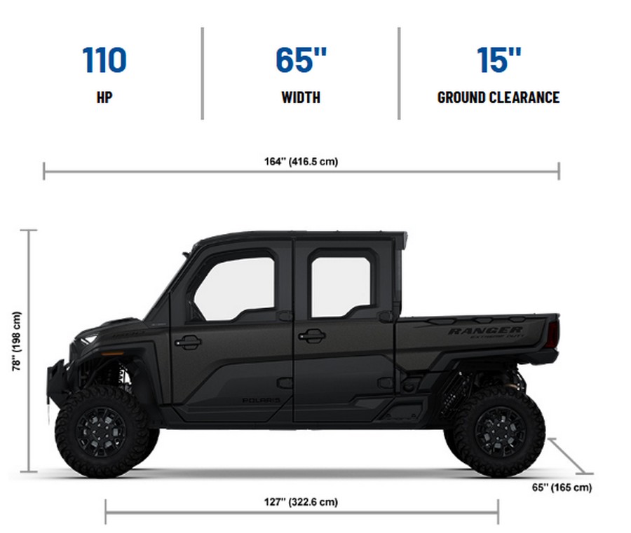 2026 Polaris RANGER CREW XD 1500 NORTHSTAR PREMIUM SUPER GRAPHITE SMOKE