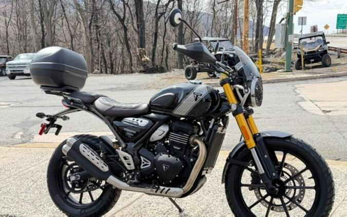 2024 Triumph Scrambler 400 X Phantom Black / Silver Ice