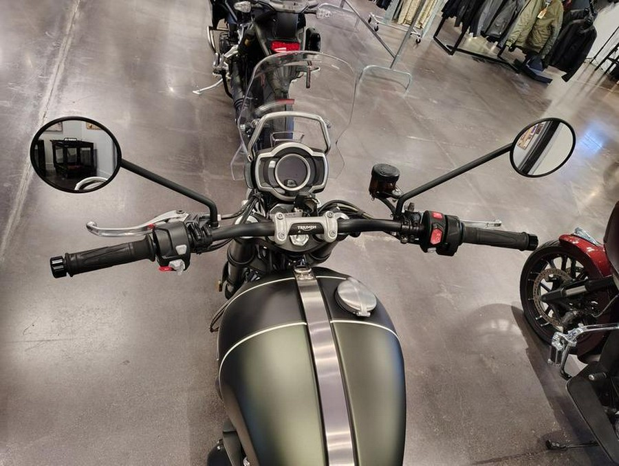 2022 Triumph Scrambler 1200 XC Matt Khaki Green Matt Jet Black