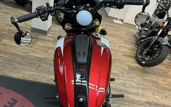 2025 Indian Motorcycle® 101 Scout® Sunset Red Metallic with Graphics