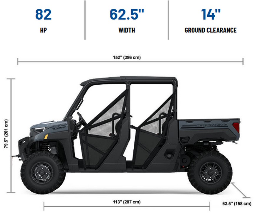 2026 Polaris RANGER CREW XP 1000 PREMIUM STEALTH GRAY