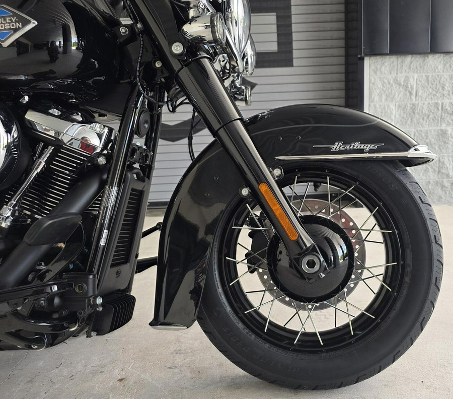 2026 Harley-Davidson® Heritage Classic Vivid Black Black Laced Wheels