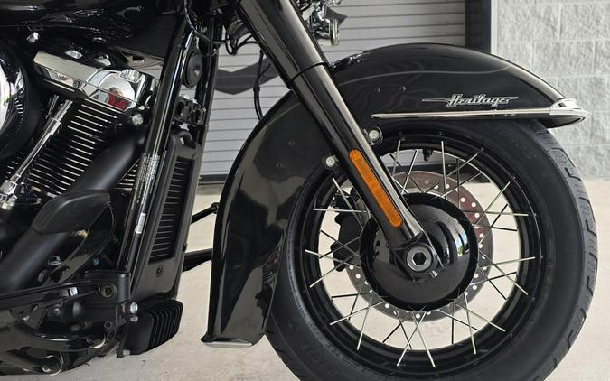 2026 Harley-Davidson® Heritage Classic Vivid Black Black Laced Wheels