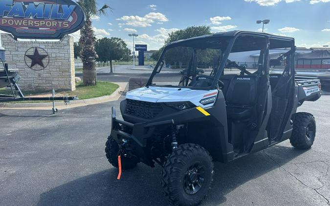 New 2025 POLARIS RANGER CREW 1000 PREMIUM WHITE LIGHTNING