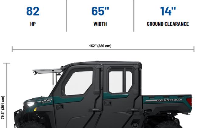 2026 Polaris RANGER CREW XP 1000 ULTIMATE LABYRINTH BLUE