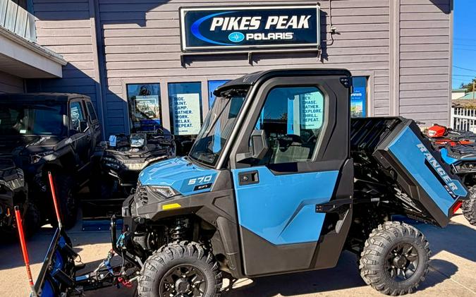 2026 Polaris RANGER SP 570 NORTHSTAR EDITION PREMIUM ZENITH BLUE with PLOW