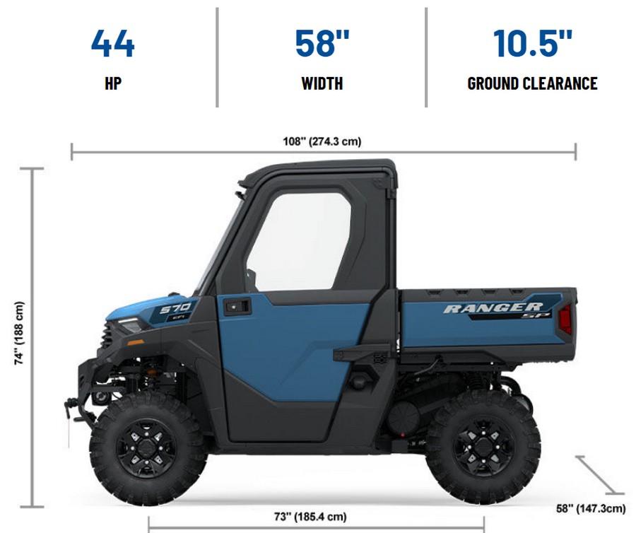 2026 Polaris RANGER SP 570 NORTHSTAR EDITION PREMIUM ZENITH BLUE