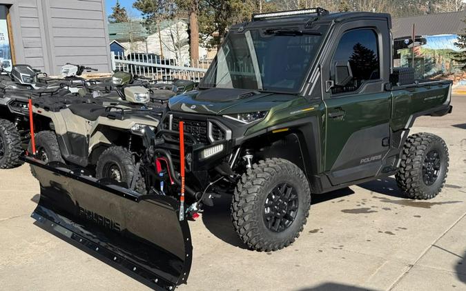 2026 Polaris RANGER XD 1500 NORTHSTAR MOUNTAINEER EDITION TREELINE GREEN WITH PLOW