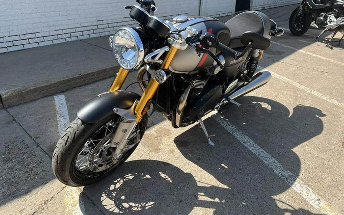 2020 Triumph Thruxton RS - Showcase Matte Storm Grey/Matte Silver Ice