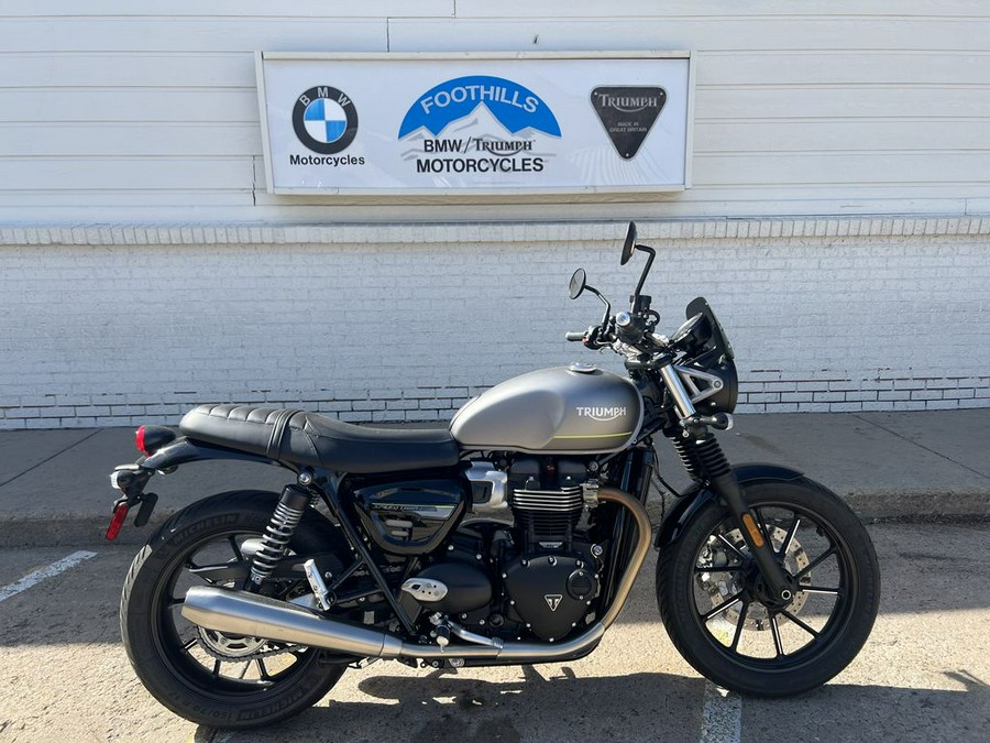 2023 Triumph Speed Twin 900 Matte Silver Ice