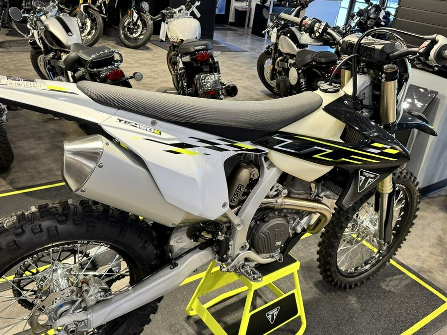 2026 Triumph TF 450-E Jet Black/Pure White