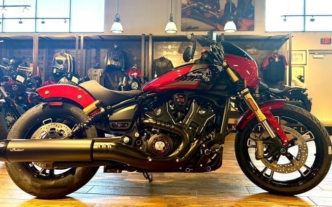 2026 Indian Motorcycle 101 SCOUT SUNSET RED WITH GRAPHICS 49ST Base