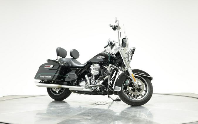 2014 HARLEY-DAVIDSON FLHR ROAD KING in Vivid Black with Pinstripe with 21,216 miles