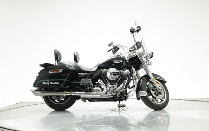 2014 HARLEY-DAVIDSON FLHR ROAD KING in Vivid Black with Pinstripe with 21,216 miles