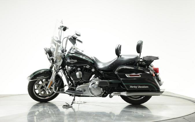 2014 HARLEY-DAVIDSON FLHR ROAD KING in Vivid Black with Pinstripe with 21,216 miles