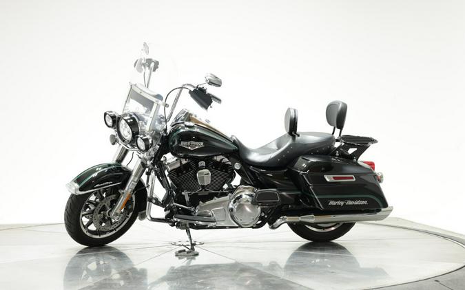 2014 HARLEY-DAVIDSON FLHR ROAD KING in Vivid Black with Pinstripe with 21,216 miles