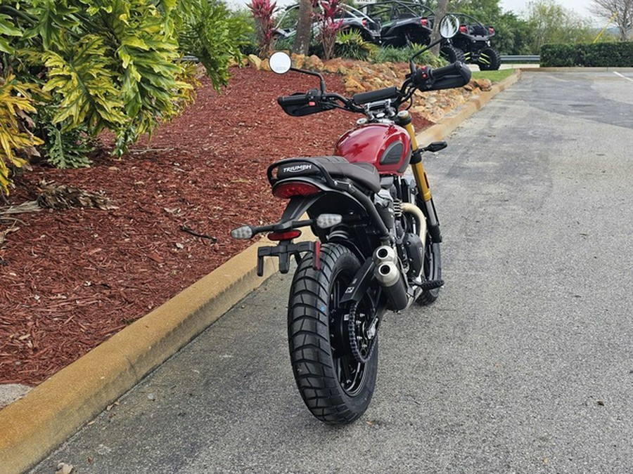 2024 Triumph Scrambler 400 X Carnival Red / Phantom Black