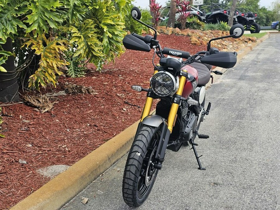 2024 Triumph Scrambler 400 X Carnival Red / Phantom Black