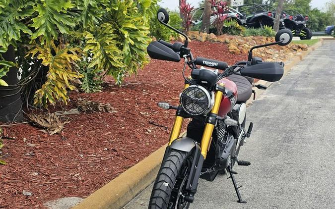 2024 Triumph Scrambler 400 X Carnival Red / Phantom Black